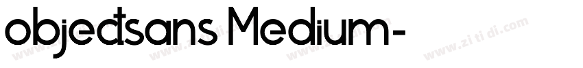 objectsans Medium字体转换